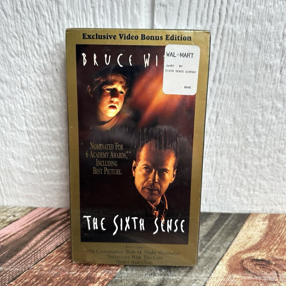 The Sixth Sense (VHS, Bonus Edition) With Watermark New Factory Sealed